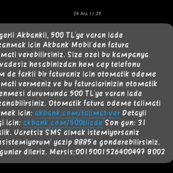Akbank'ın İade Sözü Tutulmuyor