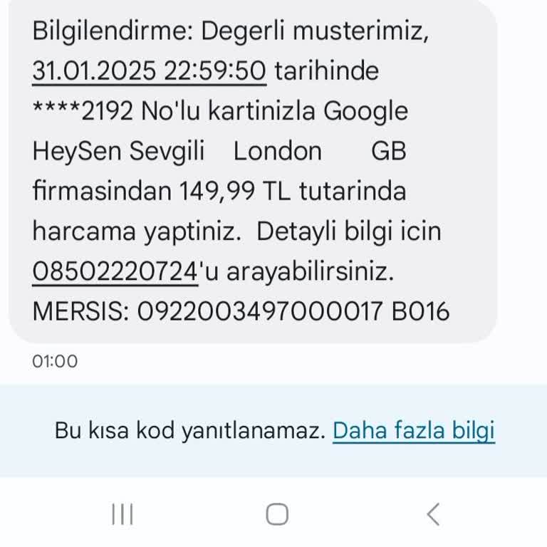 Mesaj Hakkı Sorunu Ve İade Talebi