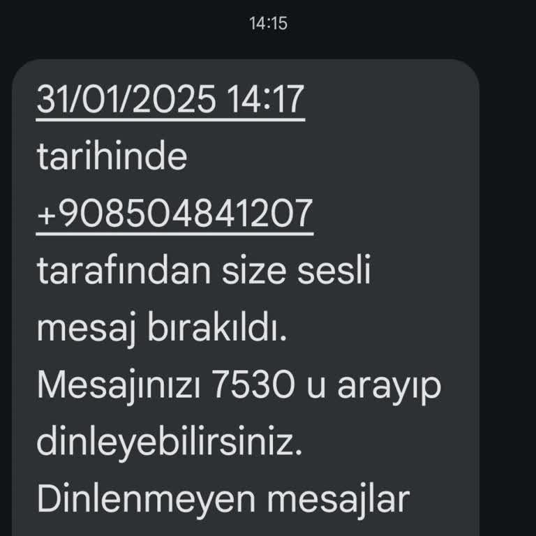 Bilinmeyen Numaradan Gelen Şüpheli Arama