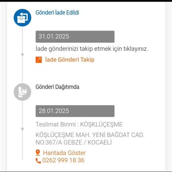 Kargo Teslimatında Büyük Hata Ve İade Sorunu