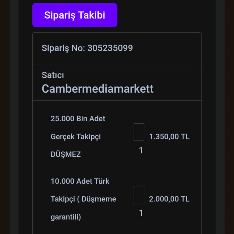 Shopier Takipçi Paketleri Teslim Edilmedi