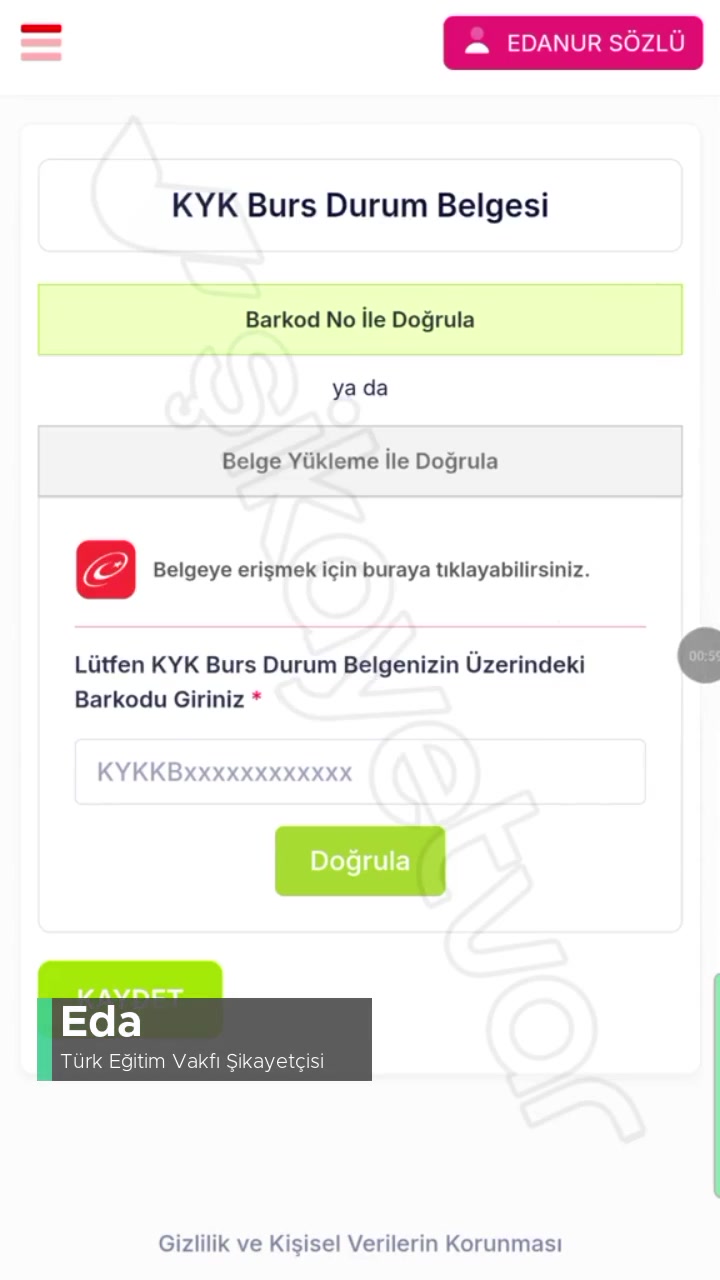 Türk Eğitim Vakfı Bursu Sistem Hatası videonun kapak resmi