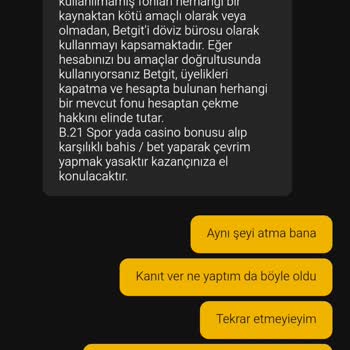 Betgit Hesabımda Çekim İptali Ve Yetersiz Müşteri Hizmeti