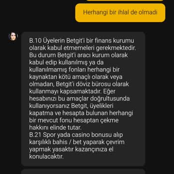 Betgit Hesabımda Çekim İptali Ve Yetersiz Müşteri Hizmeti