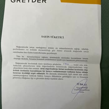 Greyder Ayakkabıda Sökülme Sorunu Ve Garanti Problemi