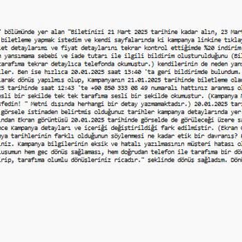 THY Kampanya Detayları Ve İndirim Sorunu