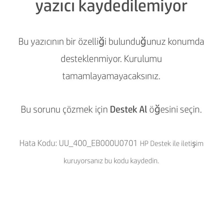 Yazıcı Kurulumunda Ülke/Bölge Engeli Sorunu