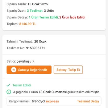 Trendyol Siparişlerimde Yaşadığım Teslimat Sorunları Ve Müşteri Hizmetleri Cevapsızlığı