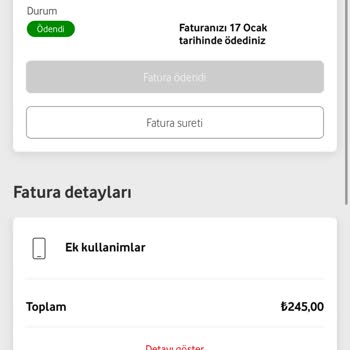 Vodafone'dan Yüksek Faturalar Ve Yanıltıcı Tarife Bilgilendirmesi