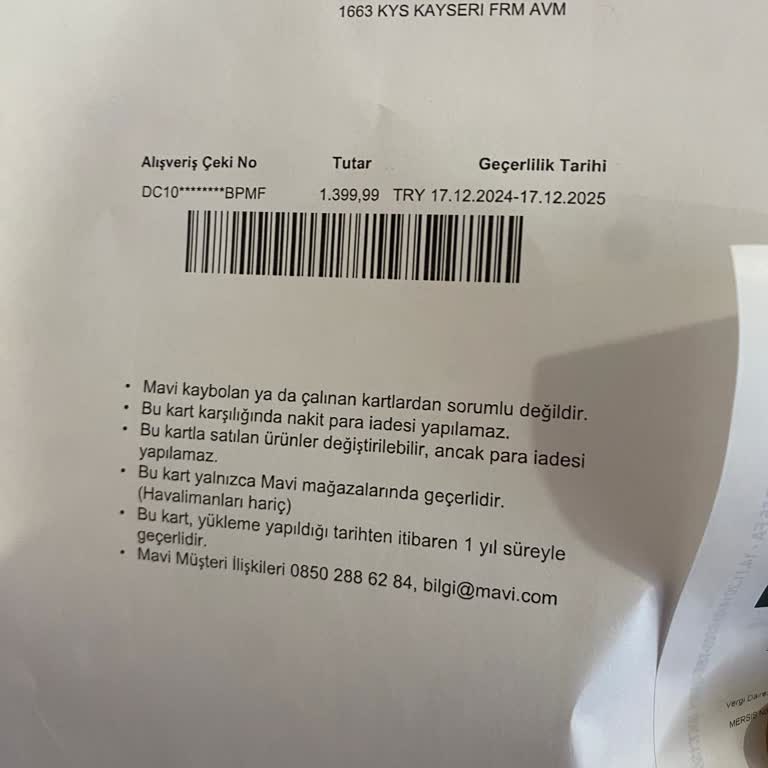 Alışveriş Çeki Kullanımında Yaşanan Sorun