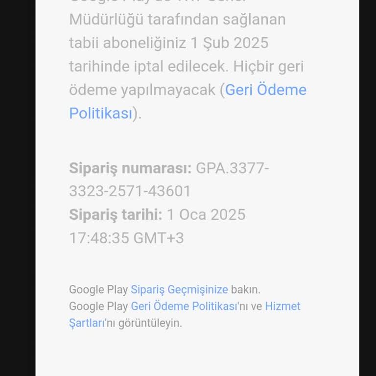 Haksız Üyelik Ücreti Ve Yetersiz Müşteri Hizmeti