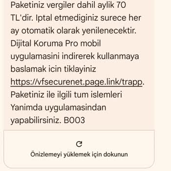 Vodafone Yanıltıcı Paket Ücreti Ve İlgisiz Müşteri Hizmetleri