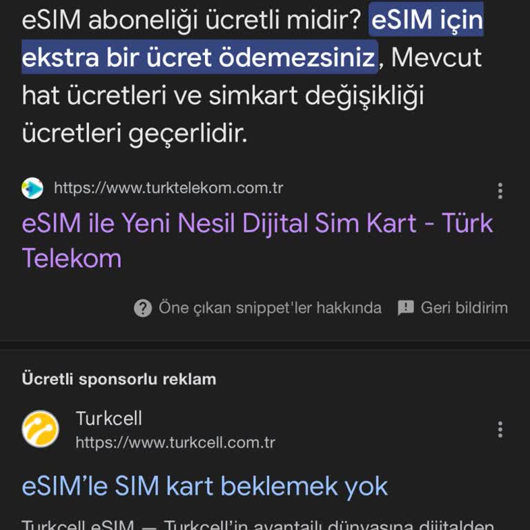 Türk Telekom'da E-Sim Ücreti Şoku