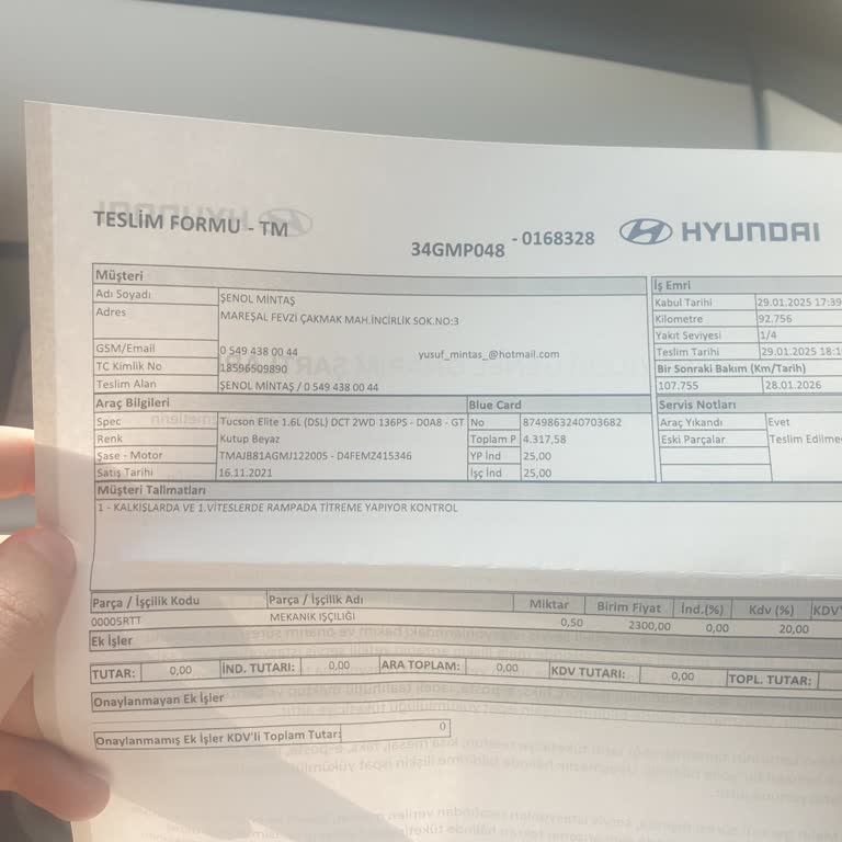 Hyundai Tucson'da Titreme Sorunu