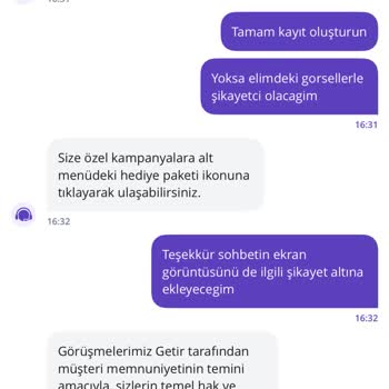 Getir'de Kazanılan Kampanya Hakkının Kullanılamaması Ve İlgisiz Müşteri Hizmetleri
