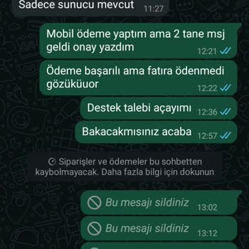 Satış Sonrası Destek Ve İade Talebi
