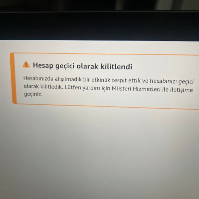 Amazon Prime Hesap Kilidi Sorunu Ve Destek Beklentisi
