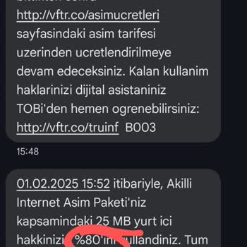 Vodafone'da Beklenmedik Aşım Ücreti Sorunu