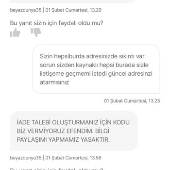 Hepsiburada'da İade Sürecinde Yaşanan Sorunlar Ve Destek Eksikliği