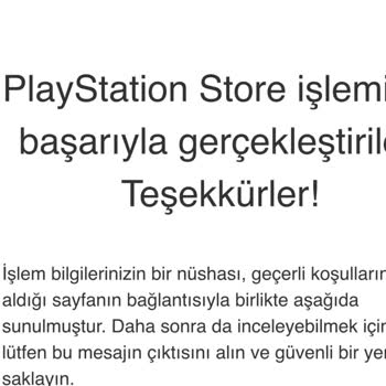 PlayStation Store'da İade Sorunu