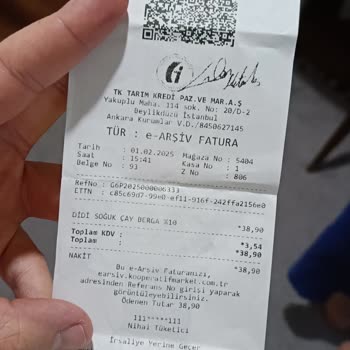 Kooperatif Marketten Aldığımız Didi Soğuk Çay Köpürüyor