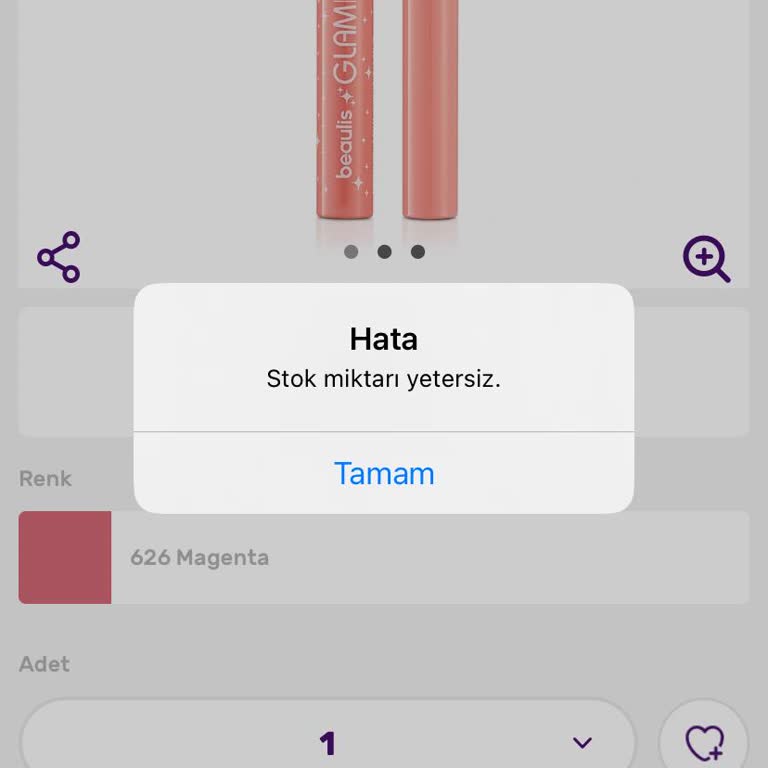 Stokta Görünen Ürünü Alamama Sorunu