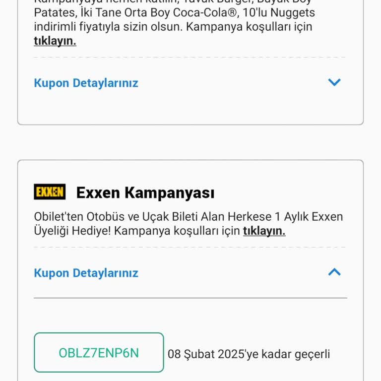 Geçersiz Kampanya Kodu Sorunu