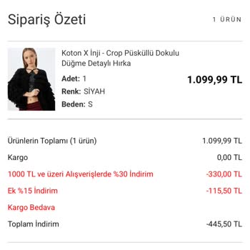 Koton Outlet Mağazasında Fiyat Tutarsızlığı Şikayeti
