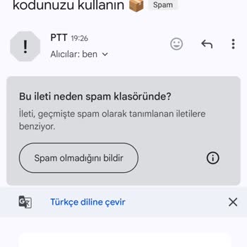 PTT Kargo Adına Gelen Sahte E-postalarla Mağduriyet