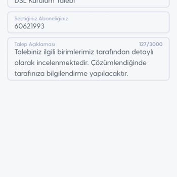 İnternet Taşınma Talebi Süreci Tamamlanmadı