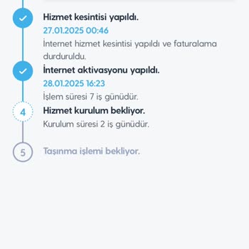 İnternet Taşınma Talebi Süreci Tamamlanmadı