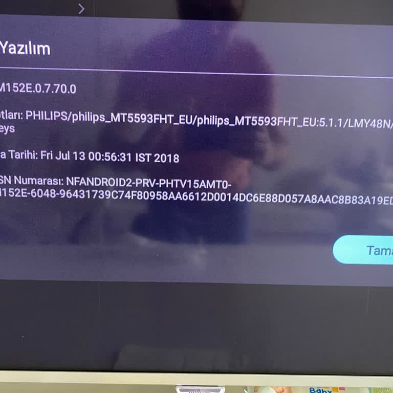 Philips Android TV'de Oturum Açma Sorunu