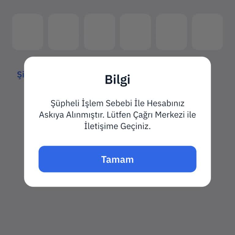 Hesabım Askıya Alındı, Acil Çözüm Bekliyorum