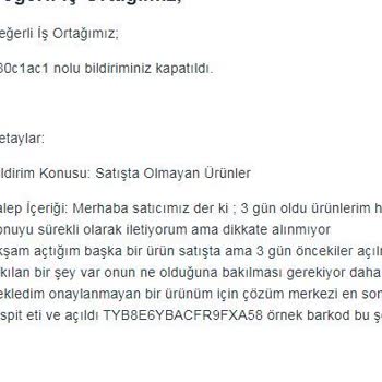 Onaylanmayan Ürünler Nedeniyle Satış Kaybı