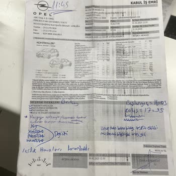 Opel ABC Servisinde İlgisizlik Ve Çözüm Odaklı Olmayan Tavırlar