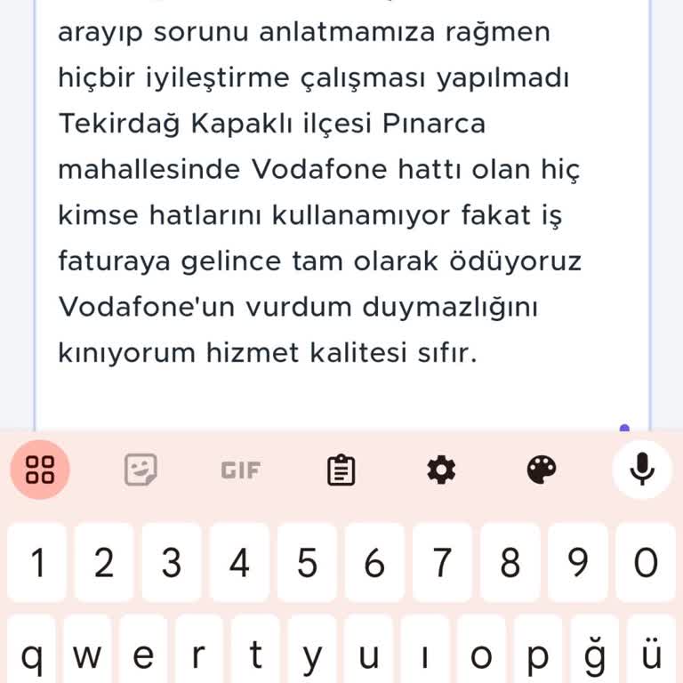 Vodafone Hatlarında İletişim Sorunu Ve Müşteri Hizmetleri İlgisizliği