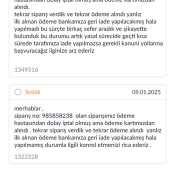 İade Ödemesi Hala Yapılmadı, Müşteri Hizmetleri Yetersiz