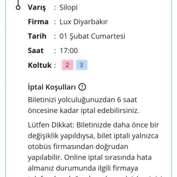 Bilet Değişikliği Ve Kötü Hizmet Deneyimi