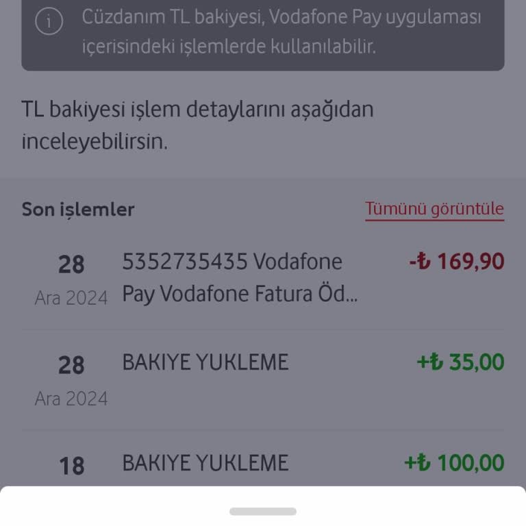 Vodafone Pay'de Cüzdan Kodu Sorunu