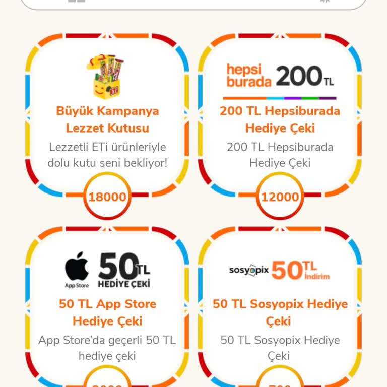 Eti Mutlu Kutu Uygulamasında Kayıp Puan Sorunu