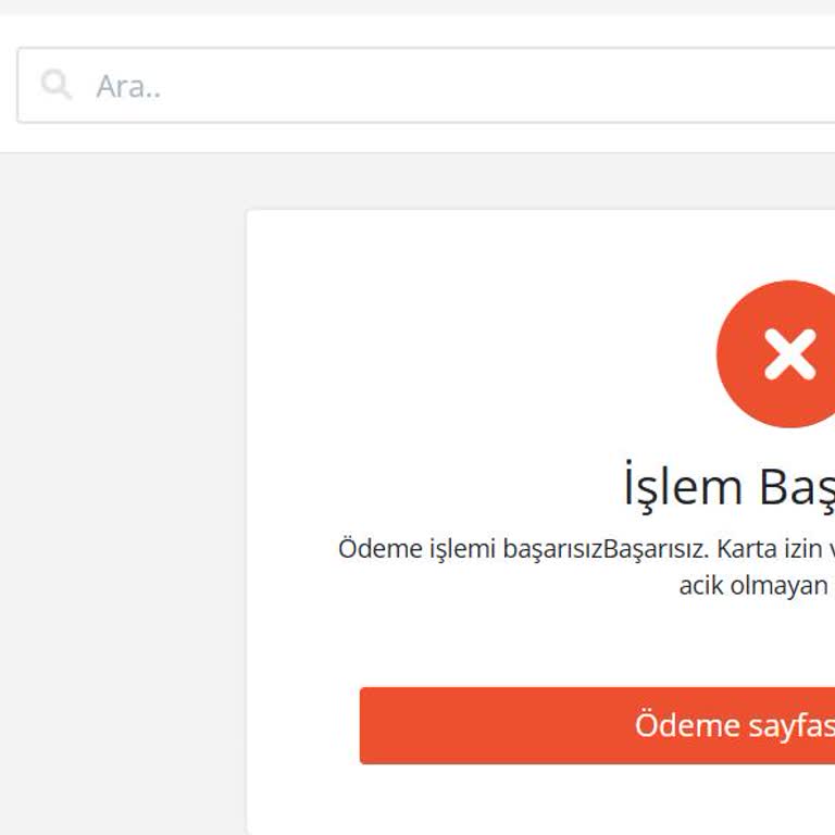 Vodafone Pay Kartıyla İşlem Engeli