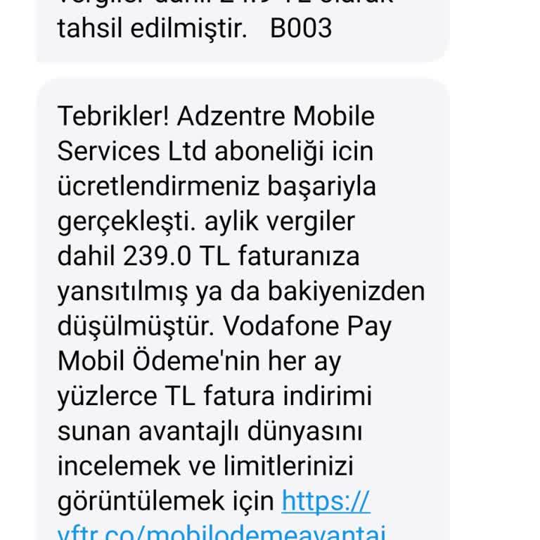 Beklenmedik Mobil Servis Üyeliği Ve Fatura Şoku