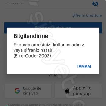 Sahibinden 2002 Erorr Hatası!