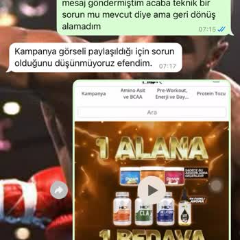 Kampanya Ürünleri Teslim Edilmedi Ve Ürün Kalitesi Düşük