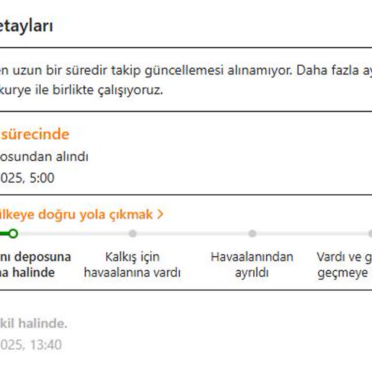 Hediye Ürünlerim Hala Ulaşmadı!