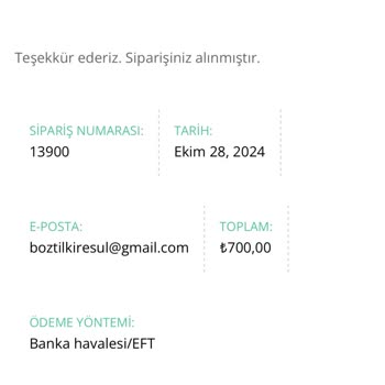 Teslim Edilmeyen Ürün Ve İletişim Sorunu