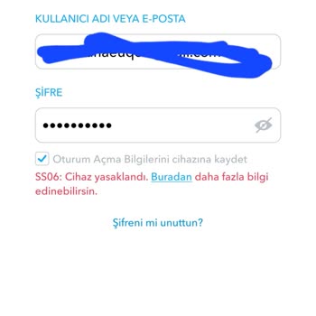 Snapchat Hesap Engeli Sorunu