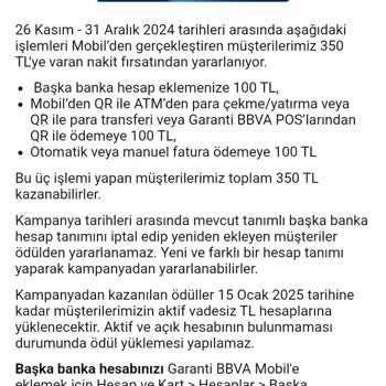 Garanti Bankası Kampanya Ödülü Sorunu