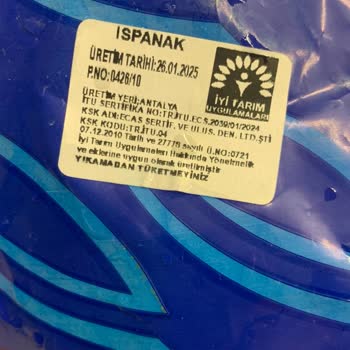 Erüst Tarım Yıkanmış Ispanakta Hijyen Sorunu