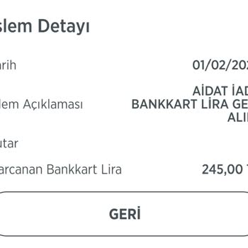 Kredi Kartı Aidat Ücretlerinin İadesi Talebi